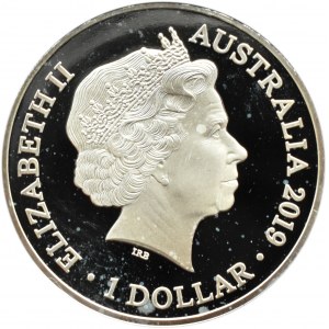 Australia, 1 dolar 2019, Delfin Butelkonosy, Canberra