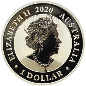 Australia, 1 dolar 2020, Srebrny Łabędź, Canberra