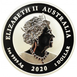 Australia, 1 dolar 2020, Dwa Lwy Chińskie, Canberra, UNC