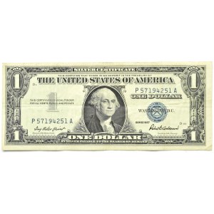 USA, 1 dolar 1957 A, seria P
