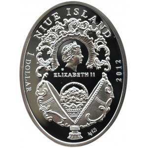 Niue, Jajo Faberge - Imperiał, 1 dolary 2012, Warszawa, UNC