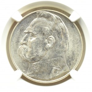 Polska, II RP, Józef Piłsudski, 10 złotych 1939, Warszawa, NGC MS61