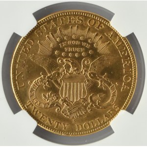 USA, 20 dolarów 1904, San Francisco, NGC AU