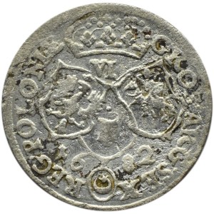 Jan III Sobieski, szóstak 1682, Bydgoszcz, duża 2 w dacie, 10 klejnotów w koronie