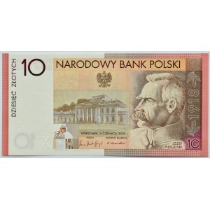 Polska, Józef Piłsudski, 10 złotych 2008, Warszawa, UNC