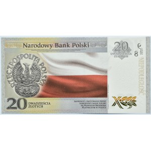 Polska, Józef Piłsudski, 20 złotych 2018, Warszawa, UNC