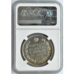 Rosja, Aleksander I, rubel 1824 SPB PD, Petersburg, NGC AU, ładny