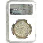 Rosja, Mikołaj I, 1 rubel 1830 HG, Petersburg, długie wstęgi, NGC AU55