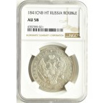 Rosja, Mikołaj I, 1 rubel 1841 HG, Petersburg, NGC AU58, piękny!!