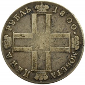 Rosja, Paweł I, rubel 1800 CM OM, Petersburg