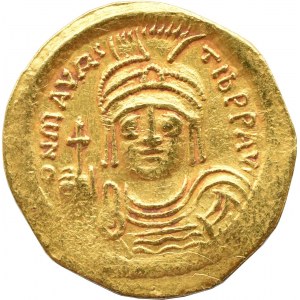 Cesarstwo Wschodnie, Bizancjum, Maurycy Tyberiusz (582-602), solidus, Konstantynopol