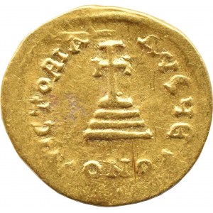 Cesarstwo Wschodnie, Bizancjum, Herakliusz, Herakliusz Konstantyn (610-638), solidus, mennica Konstantynopol