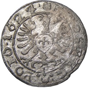 Zygmunt III Waza, grosz 1624, Bydgoszcz, PIĘKNY i CIEKAWY
