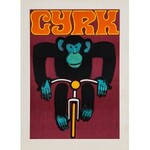 Wiktor GÓRKA, Cyrk. Małpa na rowerze, 1968 r.
