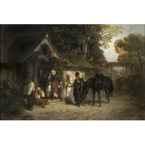 Gierymski Maksymilian, POWRÓT BEZ PANA [POWRÓT SŁUGI BEZ PANA], 1868