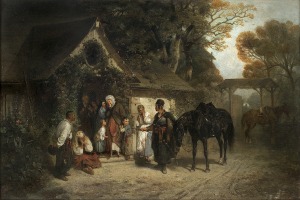 Gierymski Maksymilian, POWRÓT BEZ PANA [POWRÓT SŁUGI BEZ PANA], 1868