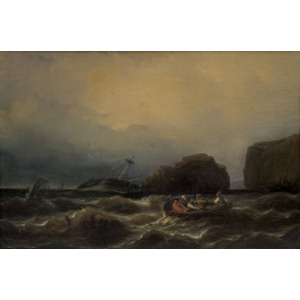 Hildebrandt Eduard August, SHIP IN DANGER, 1839
