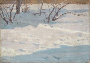 Ruszczyc Ferdynand, OGRÓD W ŚNIEGU, 1894