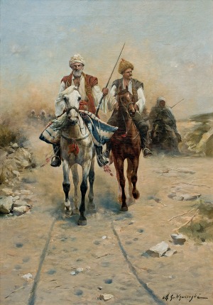 Wywiórski Michał Gorstkin, JEŹDŹCY WSCHODNI, OK. 1885