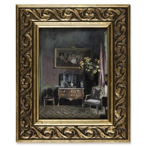 Auteur inconnu, Intérieur de salon, années 1920.