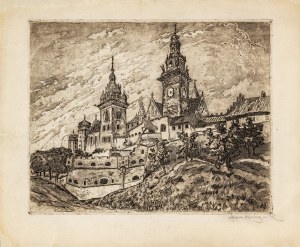 Rubczak Jan, Wawel. Widok na katedrę, ok. 1913