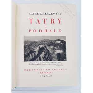 Malczewski Rafał TATRY I PODHALE CUDA POLSKI