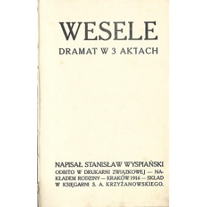 Wyspiański Stanisław WESELE