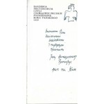 Harasymowicz-Broniuszyc Jerzy Banderia prutenorum [AUTOGRAF]