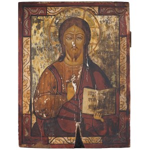 Ikona - Chrystus Pantokrator, Rosja, koniec XIX w.