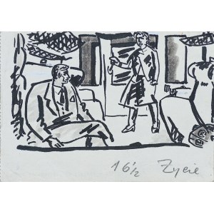 Lech Przybylski (ur. 1929), Podróżnicy - Ewan Mac Coll, 1955