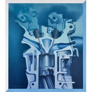 Teresa Sztwiertnia (Born 1949), BMW blue edition, 2019