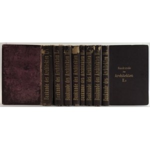 Baukunde Des Architekten, 8 wol. [Studia budowlane architekta 1895]