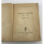 Iłłakowiczówna Kazimiera Wiersze wybrane [dedykacja]
