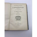 Dictionnaire raisonné de l'architecture française [ Słownik architektury francuskiej]