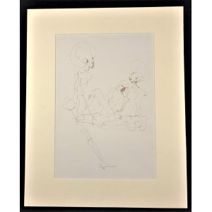 [Leonor Fini] Ilustracja z Manuscript trouvé à Saragosse [Rękopis znaleziony w Saragossie]