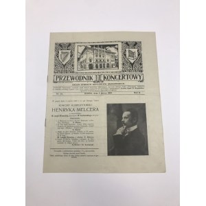Przewodnik koncertowy 5.03.1909 z reklamą Jamy Michalika