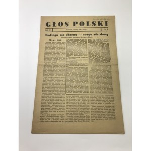 Głos Polski Kraków Nowy Rok 1945