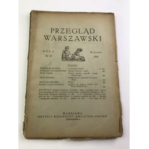 [Wyspiański] Przegląd Warszawski rok 3 nr 24 wrzesień 1923