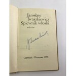 [Autograf] Iwaszkiewicz Jarosław Śpiewnik włoski