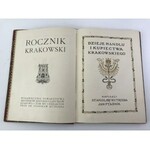 Rocznik krakowski t. XIV [1912][Dzieje handlu i kupiectwa krakowskiego]