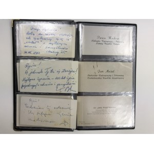 Collection of appointment tickets of major politicians [Kania, Kruczek, Zietek, Barcikowski, Babiuch and others].