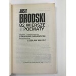 [Dedykacja] Brodski Josef 82 wiersze i poematy [oprac. S. Barańczak]