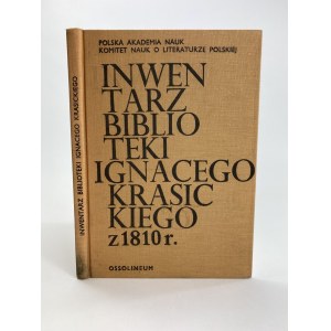 Inwentarz Biblioteki Ignacego Krasickiego z 1810 r.