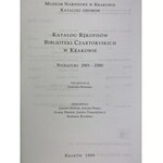 Katalog rękopisów Biblioteki Książąt Czartoryskich sygnatury 2001-2300