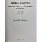 Katalog rękopisów Biblioteki Książąt Czartoryskich sygnatury 5320-5441