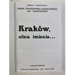 [Dedykacja] Adamczewski Jan Stanisławska - Adamczewska Teresa Kraków ulica imienia...