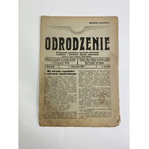 Miesięcznik Odrodzenie, zeszyt 4 Rok I, Czerwiec 1921 [Biomagnetyzm jako klucz do fizyki magji]