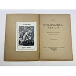 Sedir Paul [właśc. Yvon Le Loup], O prawdziwej religji [wydanie II]