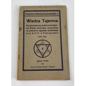 G. O. M. [właśc. Mebes Grigorij Ottonovic] Wiedza tajemna: encyklopedyczny wykład nauk tajemnej wiedzy duchowej opracowany na podstawie egipskiej symbolistyki cz. 2