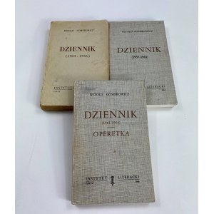 Gombrowicz Witold, Dzienniki tom 1-3 [wydanie II]